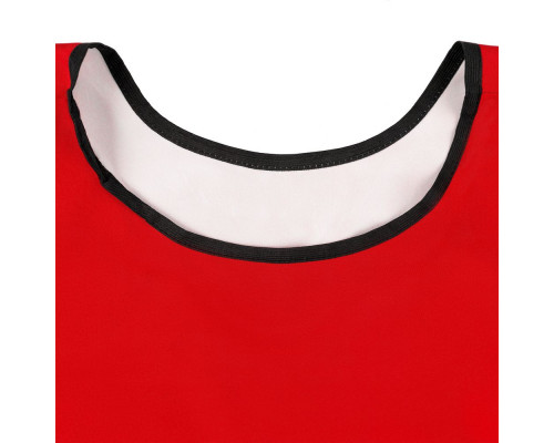 Манишка Outfit, двусторонняя, белая с красным