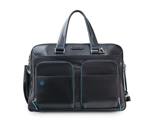 Сумка мужская для ноутбука Piquadro Blue Square, черная