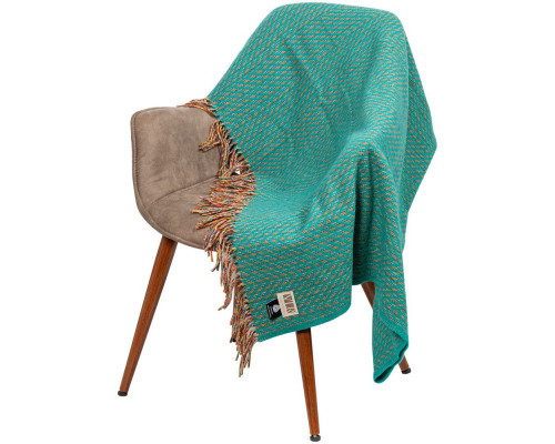 Плед Brera Verde Smeraldo, бирюзовый