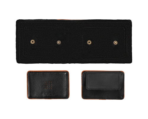 Кошелек Partinico, черный с оранжевым