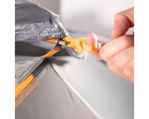 Палатка трекинговая Maxfield 4, серая с оранжевым