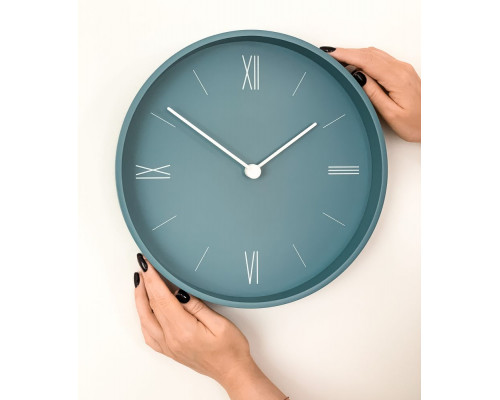 Часы настенные Goody, серо-голубые