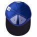 Бейсболка Unit Heat с прямым козырьком, двухцветная, ярко-синяя с черным