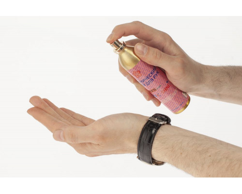 Гигиенический спрей для рук Nature Shine в металлическом флаконе, 100 мл, золотистый