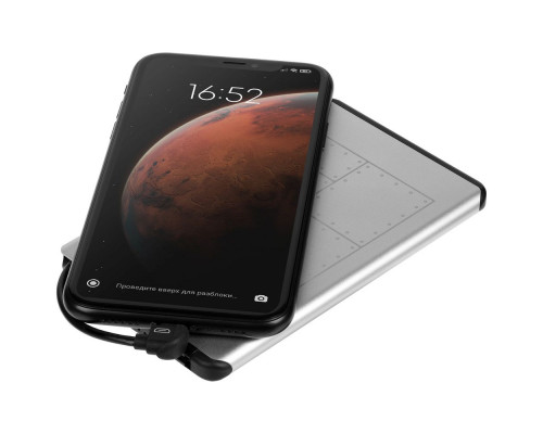 Внешний аккумулятор Unity, 5000 мАч, серебристый