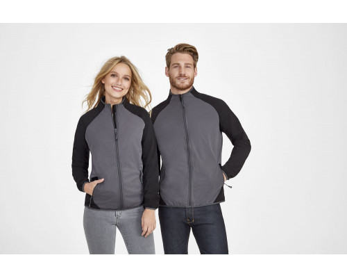 Куртка софтшелл мужская Rollings Men, бирюзовая с темно-синим