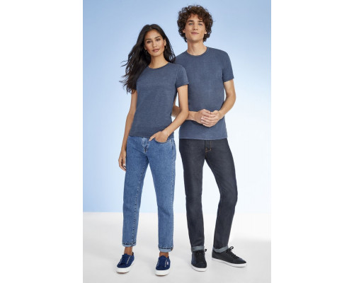 Футболка женская Imperial Fit Women, черный меланж