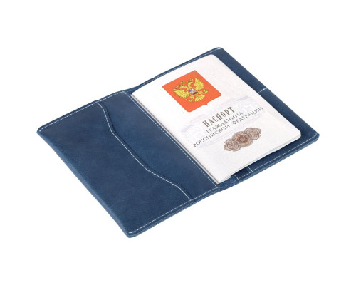 Обложка для паспорта Apache, синяя