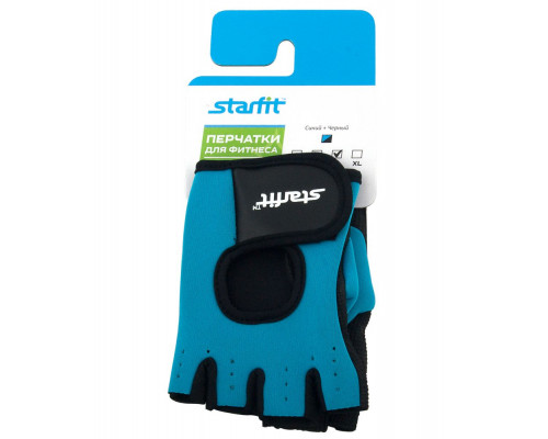 Перчатки для фитнеса Blister Off, черные с бирюзовым