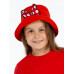 Панама детская «Бант Минни Маус», красная