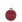 Елочный шар King, 8 см, красный