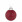 Елочный шар Chain, 8 см, красный