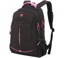 Рюкзак школьный Swissgear, черный с розовым